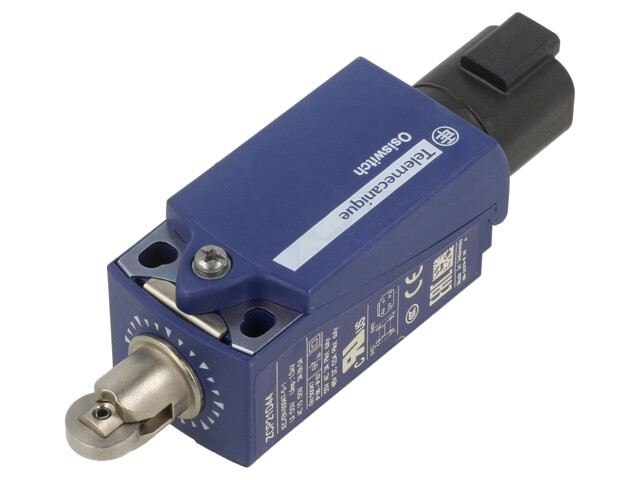 Eindschakelaar; metalen rol Ø11,6mm; NO + NC; 10A; max.250VAC Eindschakelaar; metalen rol Ø11,6mm; NO + NC; 10A; max.250VAC